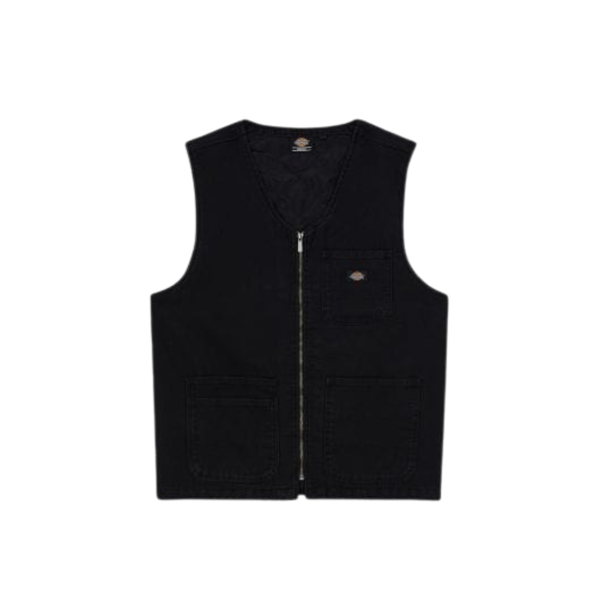 Gilet Dickies Duck Canvas Short In Tela Di Cotone Nero