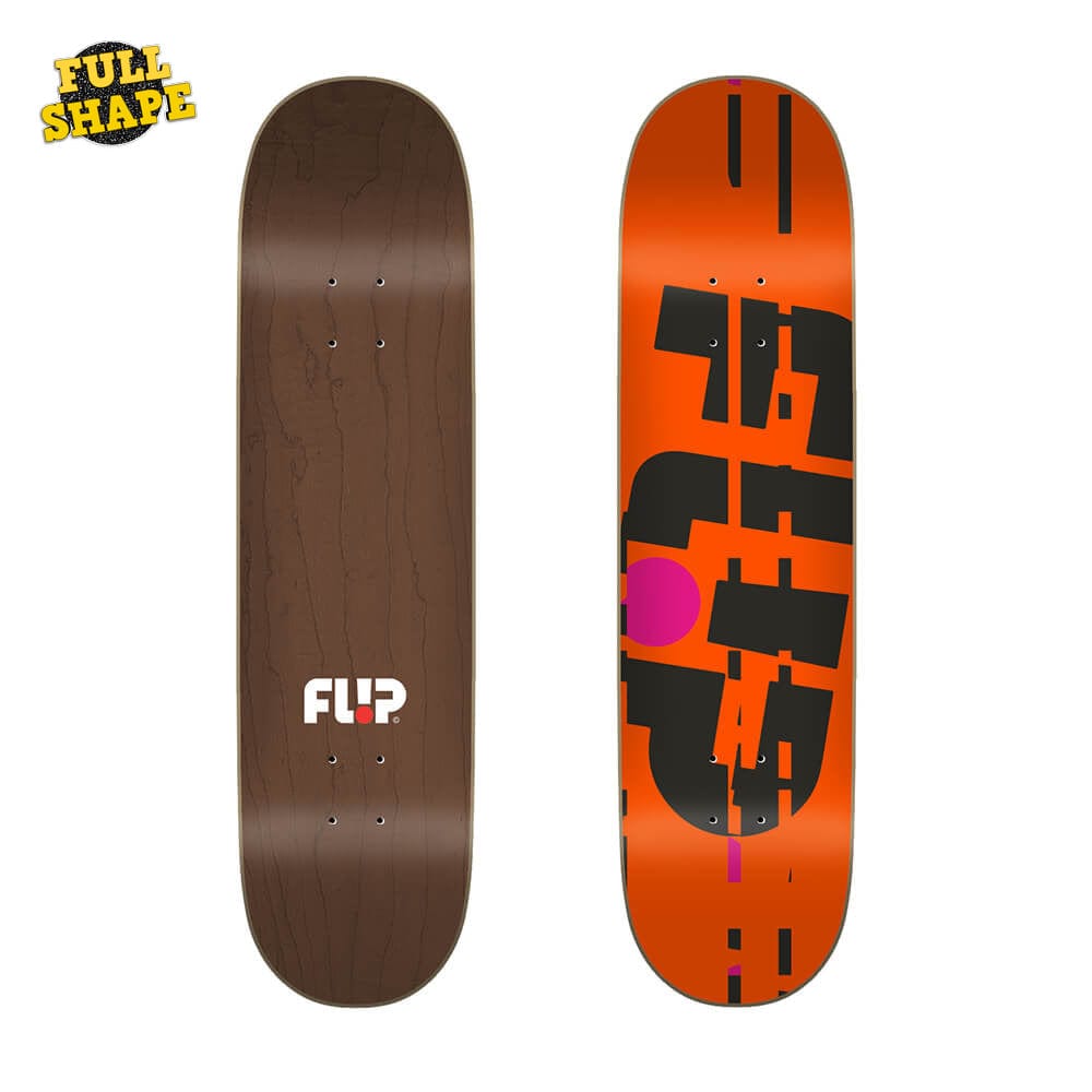 TEAM GLITCH ORANGE - 8.0"x31.50" Flip Deck