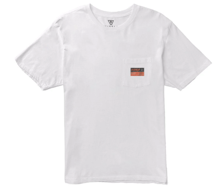 VISSLA - Heavy Duty Premium Pkt Tee White