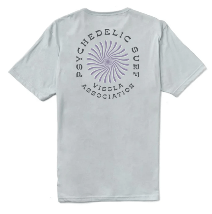 VISSLA - Psycho Surf Organic Pkt Tee Grey