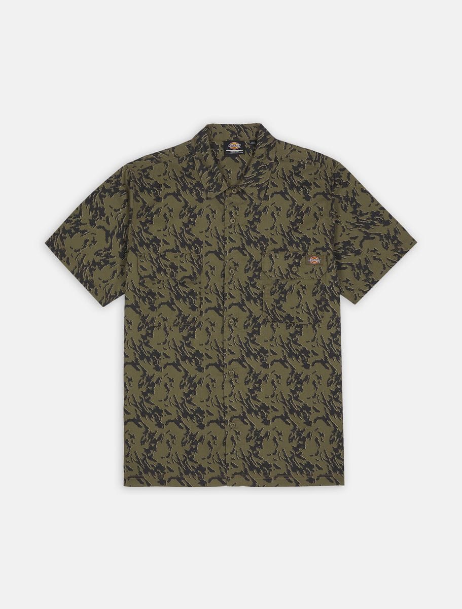 Dickies Drewsey Camicia Da Lavoro Ss Digi Camo