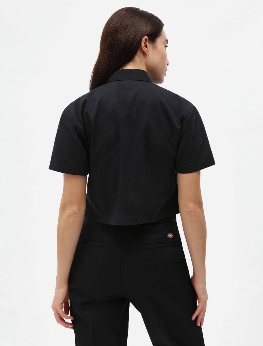 Dickies Work Shirt Ss Woman Rec Black