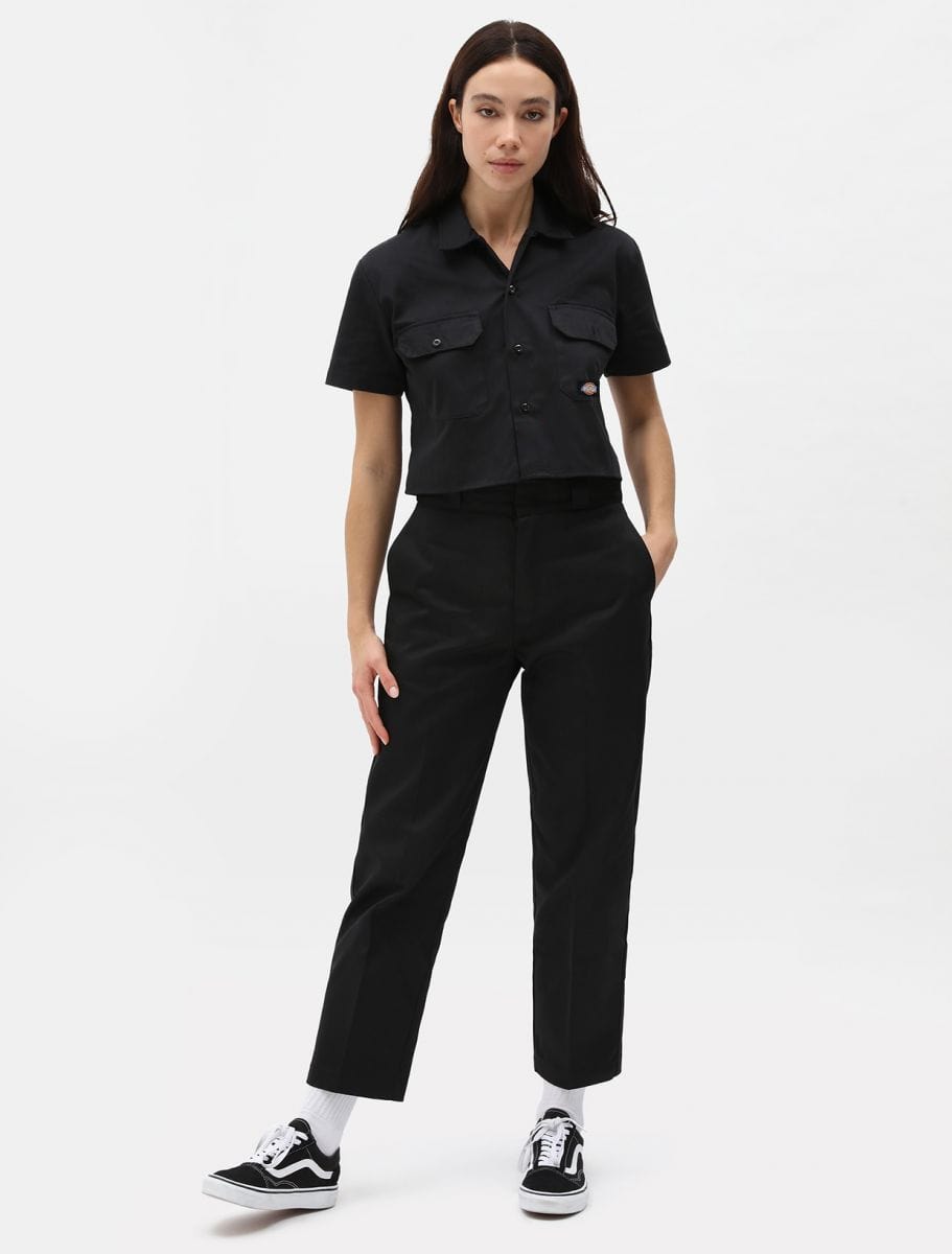 Dickies Work Shirt Ss Woman Rec Black