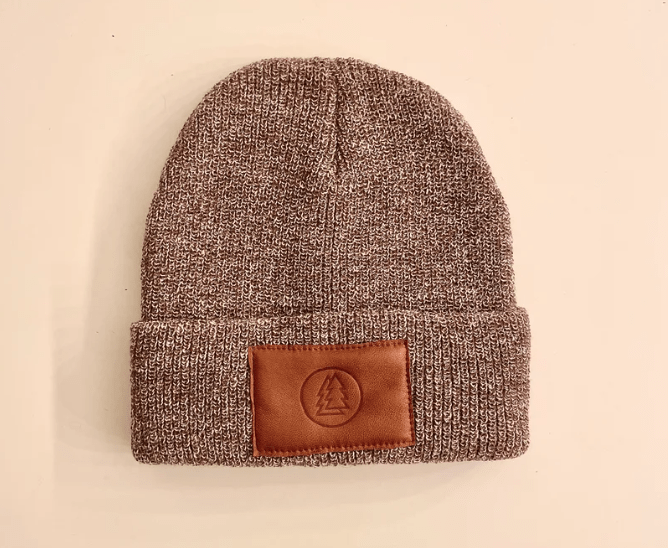 Wald Leather Patch Logo Beanie - Hotmale